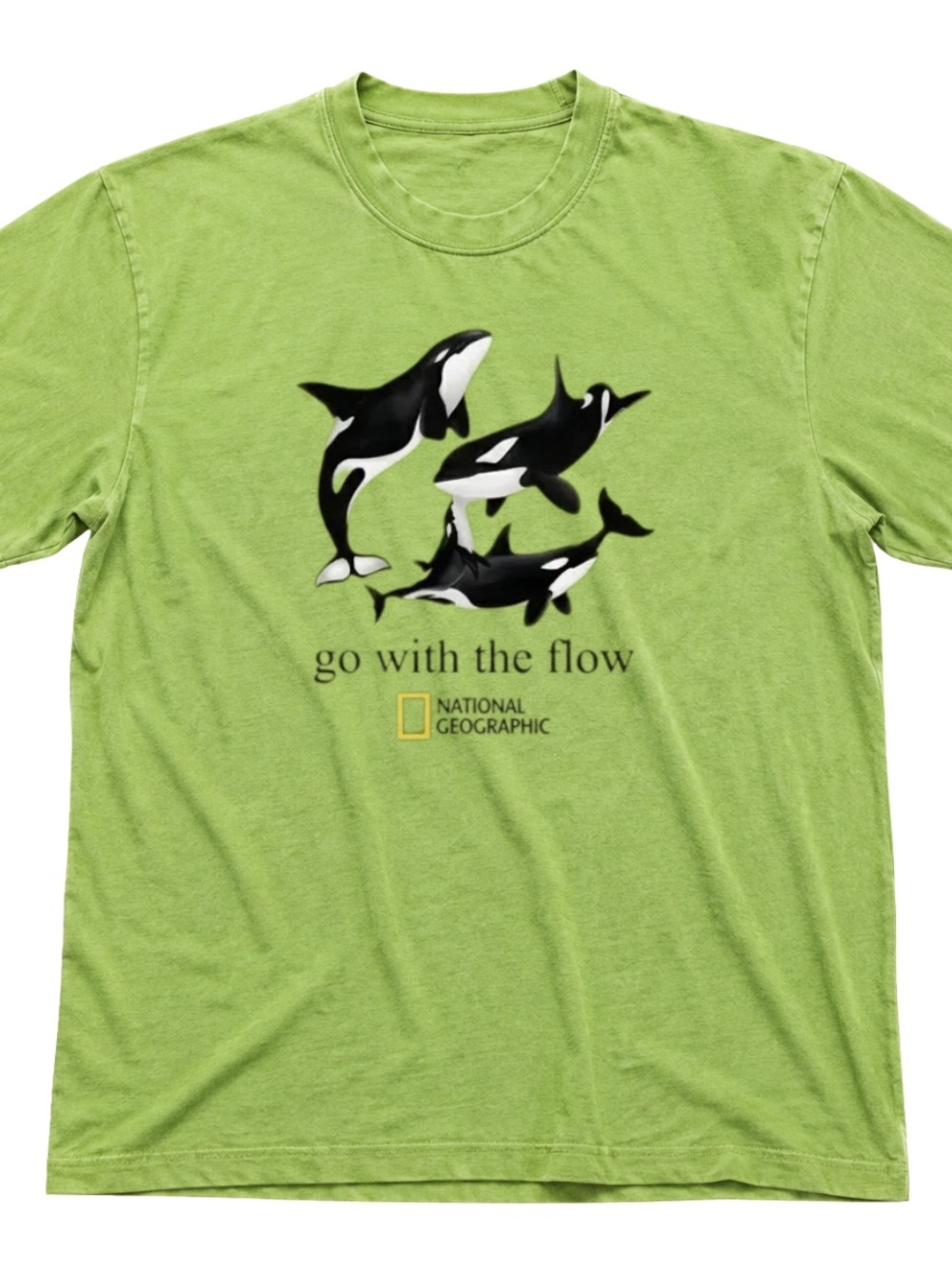 Gildan Lime Green Orca Graphic Short Sleeve Tee